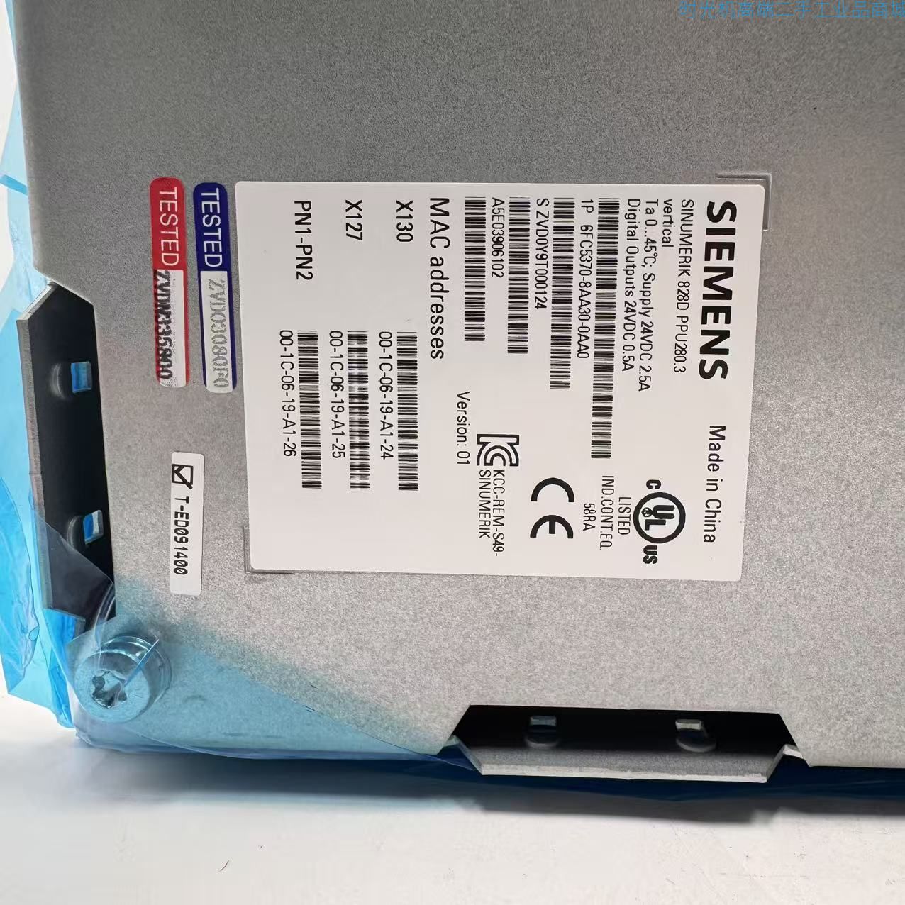【99新】【西门子数控系统   828D PPU280.3】【6FC5370-8AA30-0AA0】A0103-AB1-0000020