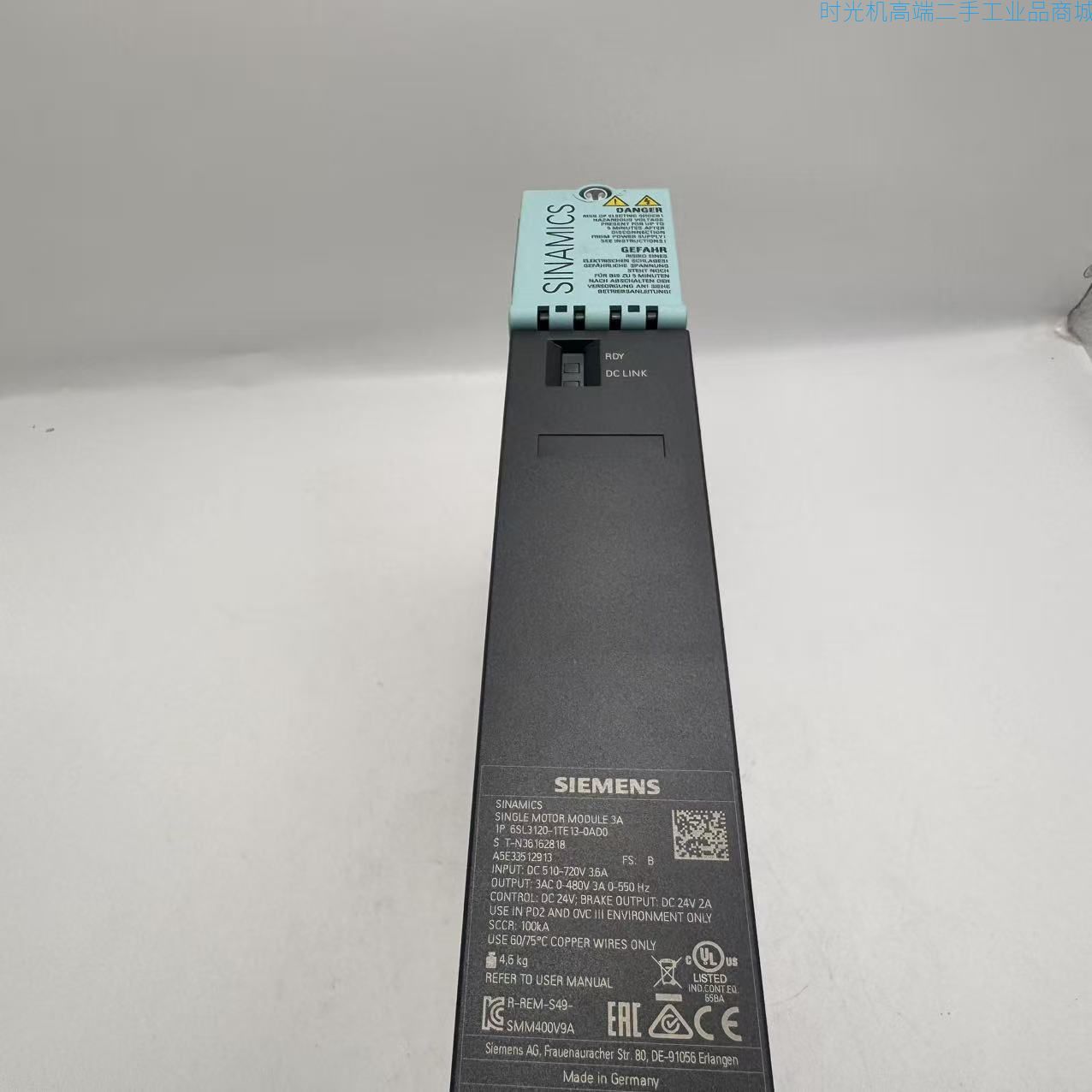 【99新】【单电机模块3A】【6SL3120-1TE13-0AD0】A0103-AB1-0000031