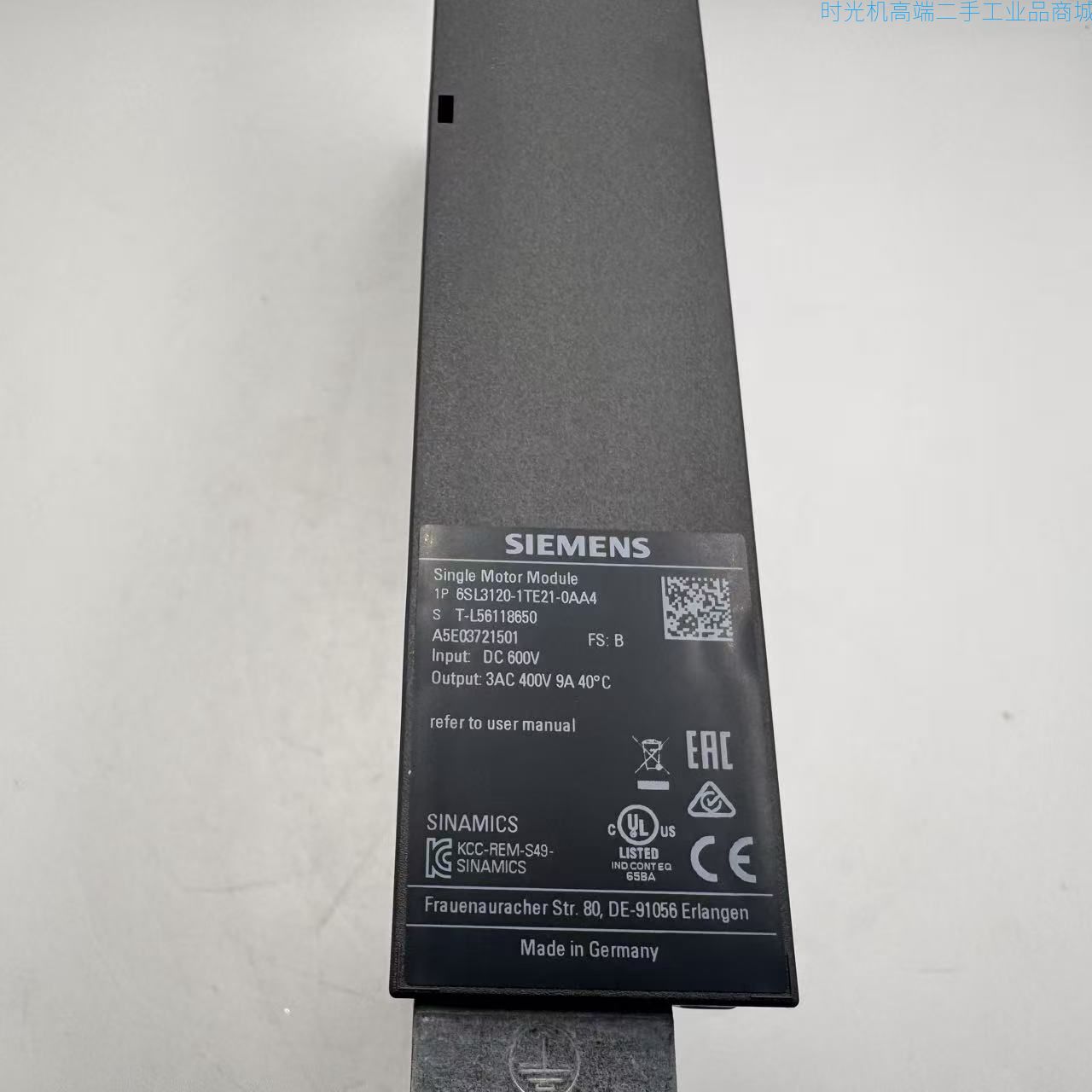 【99新】【单电机模块】【6SL3120-1TE21-0AA4】A0103-AB1-0000033